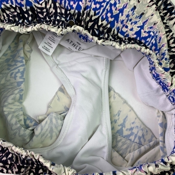 Athleta Kamala Petal Athletic Swim Short In Caspian Blue Size S - Picture 6 of 13